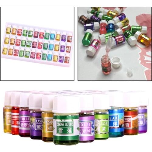 36 Bottles Essential Oils Humidifier Massage Aromatherapy Oil Natural Lavender Jasmine Snow Lotus Violet Carnation Fragrance Oil