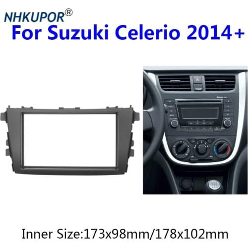 Car Dasbhoard DVD Refitting Frame Kit For Suzuki Celerio 2014+ Radio Stereo Panel Mount Trim Adapter Fascia