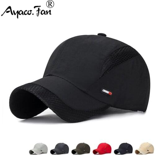 Quick-dry Sports Baseball Cap Women Snapback Sunhat Mesh Breathable Men Outdoor Fishing Running Hip Hop Baseball Hats Casquette