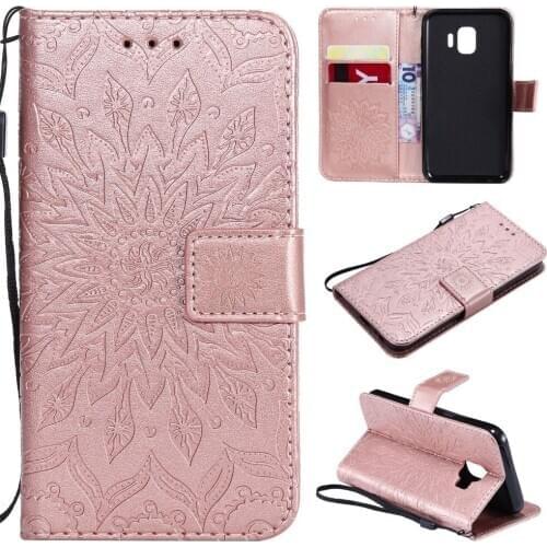 Flower Embossed Case For coque Samsung Galaxy J2 Core J4 J6 Plus 2018 / S8 S9 S10 Plus A6s C9 Pro Case Etui Telefoon Hoesjes