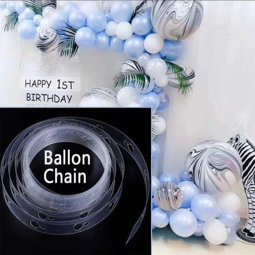 DIY Latex Balloons Modeling Tool Plastic Balloon Chain 5M for wedding party birthday ballon back drop decoration accessiories