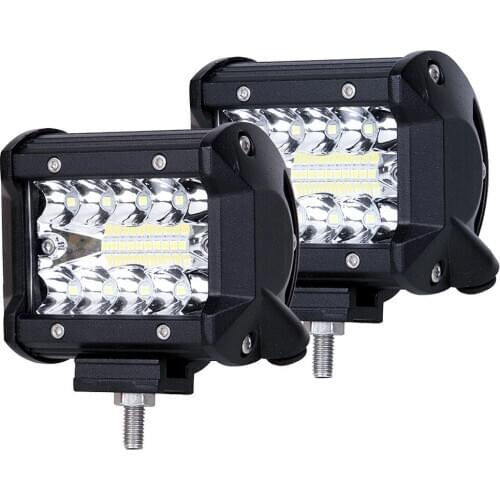 Car LED Work Light Bar 60W Driving Lamp For Offroad Boat Tractor Truck 4x4 LED SUV Fog Lights 12V Car Headlight for ATV LED Bar