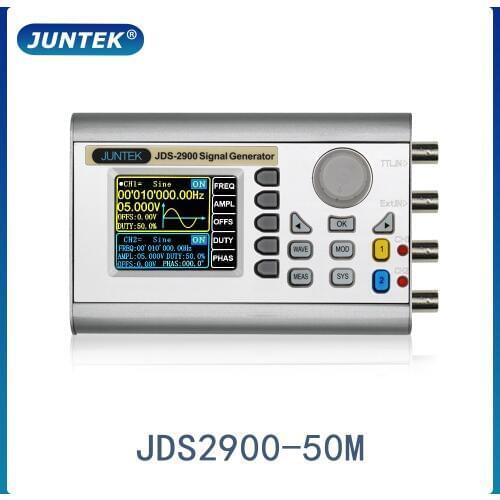 JUNTEK JDS2900-50M 50MHz DDS Function Signal Generator Digital Control Dual-channel Frequency meter Arbitrary waveform generator