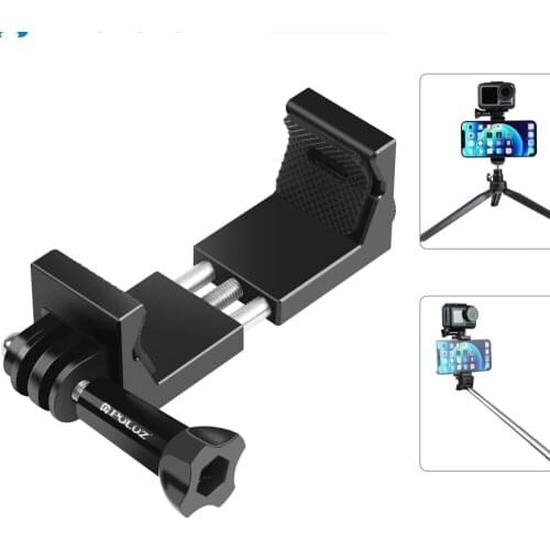 GoPro/DJI Osmo Action Camera Smartphone Live Broadcast Aluminum Alloy Clip Bracket with Screw for Gopro Accessories