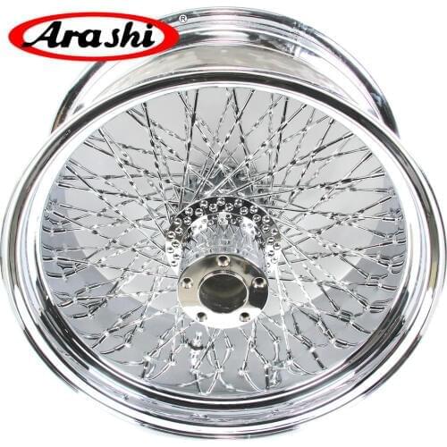 Arashi 18x8.5inch Chrome Rear Wheel Rim For Harley Davidson XL 1200 R ROADSTAR Stainless Steel Chrome Motorcycle Rear Wheel Rims