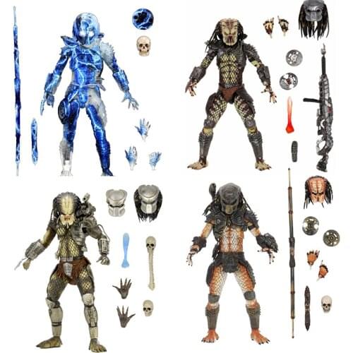NECA Aliens vs Predator Requiem Predator Scout Sniper Warrior From Forest P1 Predator Action Figure Model Anime Figure Toys
