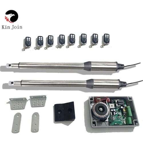 KinJoin Newest Wifi Control 300kgs Engine Motor System Automatic Swing Gate Opener AC220V Electric Linear Actuator