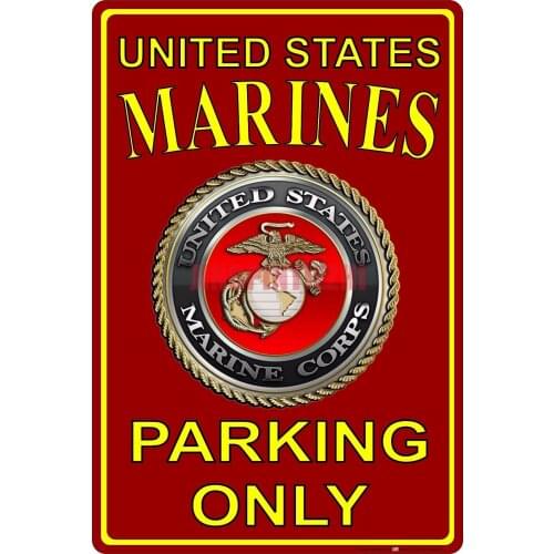 Creative car stickers United States Marines parking lot only signs the United States Marine Corps racing motorcycle stickers