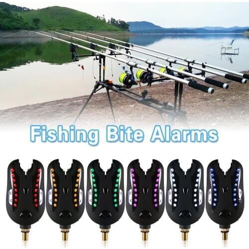 Lixada Fishing Alarm Fishing Bite Alarm Sound Alert Kit Fishing Led Alarm Indicator Carp Fishing Bite Alarm Carp Fishing Tackle