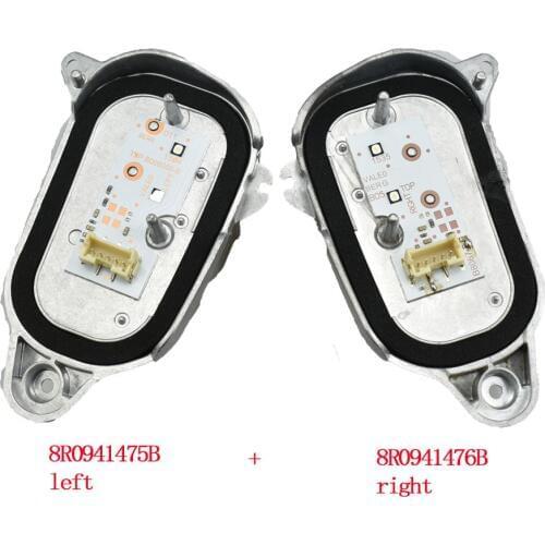 Sidelights Daytime Running Light Module DRL Left & Right 8R0941475B 8R0941476B For 13-17 Audi Q5 LCL 8R0.941.475B 8R0.941.476B