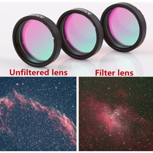 1.25" 2" UHC Light Pollution Reduction Filter for Astronomy Telescope Monocular Binoculars Eyepiece Deep Sky Object Observations