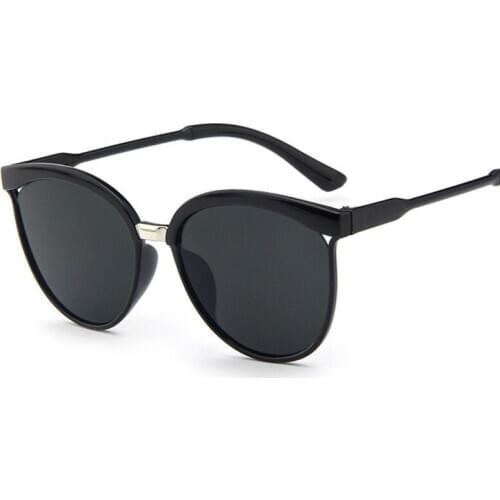 New Fashion 2020 Cat Eye Sunglasses Women Brand Designer Fashion Coating Mirror Sexy Cateye Sun Glasses UV400 Womens Glasses