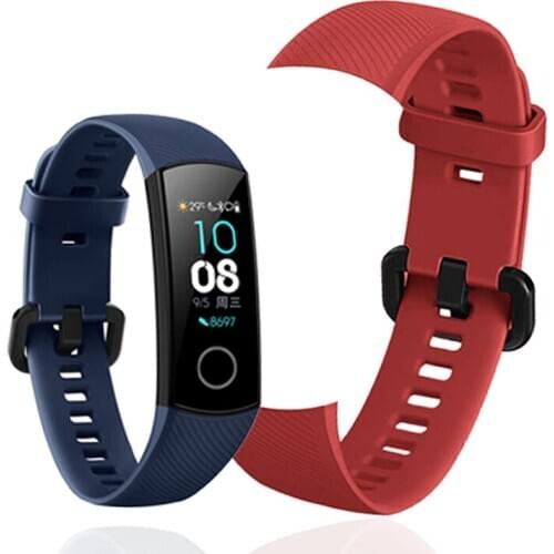 Sport Strap For Honor Band 5 Wrist Strap For Huawei Honor Band 4 Silicon Bracelet Soft TPU Wristband Band5 Band4 Accessories