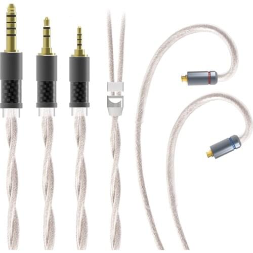 TRI 2 Core Grace-S 630 Srands High-end Earphone Upgrade Cable Silver-plated Pure Cooper 2.8mm Outer Diameter 2.5/3.5/4.4mm Plug