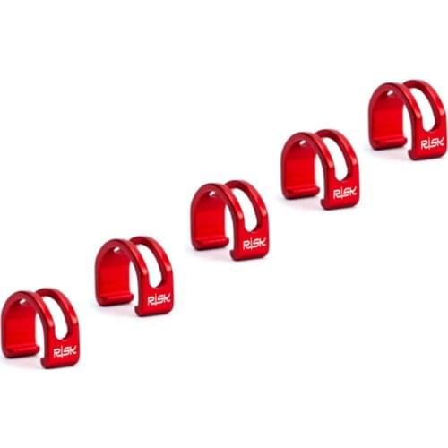 Universal Bicycle Brake Cable Organizer 5Pcs Aluminum Alloy Brake Cable Clasps K0AF