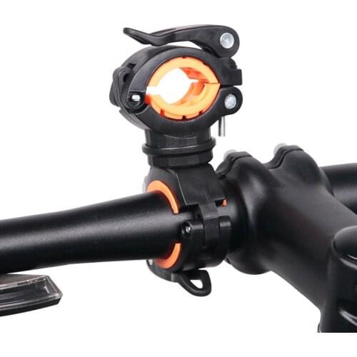 Bicycle Light Bracket Bike Lamp Holder LED Torch Headlight Pump Stand Quick Release Mount 360 Degree Rotatable HLD-211