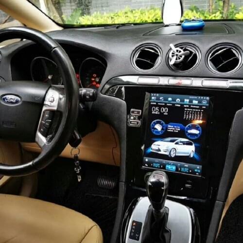 10.4'' Vertical Tesla Screen Android 9.0 Radio Stereo GPS Navigation Player For Ford S-MAX Car Multimedia Player
