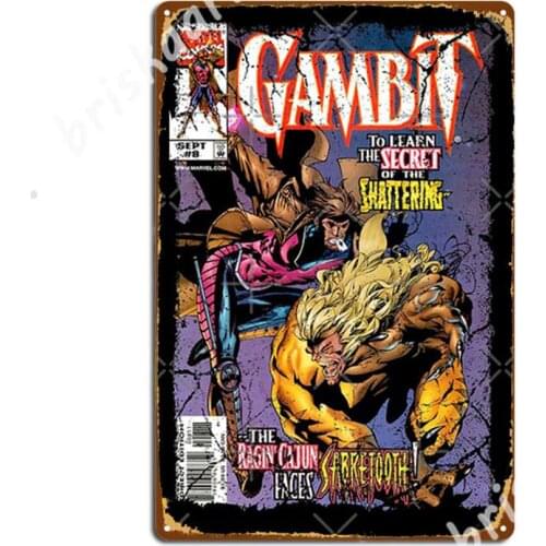 Vintage Gambit Cover Metal Signs Cave pub Funny Poster Cinema Kitchen Tin sign Posters