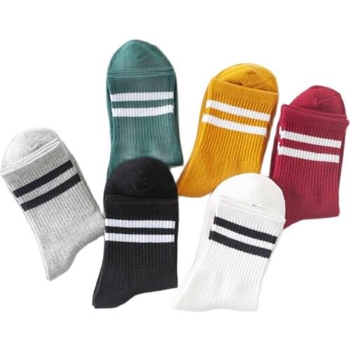 Funny Socks Women Cotton Striped Vintage Japanese Harajuku Style Cute Socks Crew Socks Comfy Stretchy Short Socks Kawaii Sox