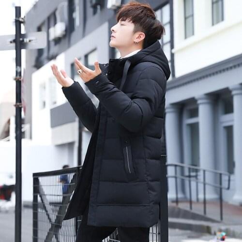 2020 Men Winter long Jacket Coat For Men Hooded Thick Cotton-Padded Jacket Mens Parka Coat Male Fashion Casual Coats