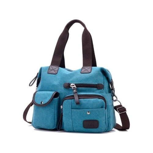 2020 Womens Canvas Bag New Large Shoulder Messenger Sports Bag Leisure Travel Handbag