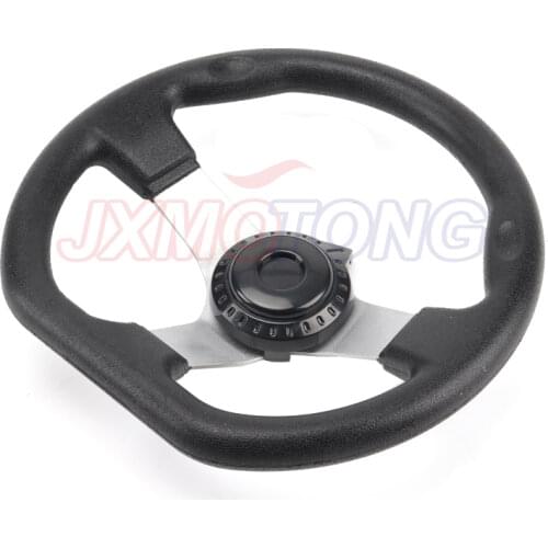 270mm Vehicle PU Foam Accessories Hardware 3 Spokes Steering Wheel Universal With Holes Replacement Interior Durable For Go Kart