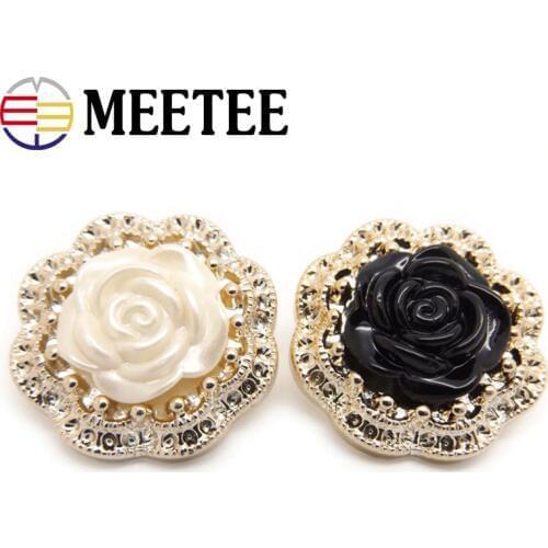 30pcs 18-35mm Flower Plastic shank button for womens coat buttons suit coat sweater Decoration Accessories for sewing B2-1