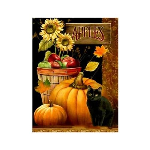 Halloween diamond mosaic embroidery pumpkin painting by numbers sunflower rhinestone wall sticker daimond drawing art needlework