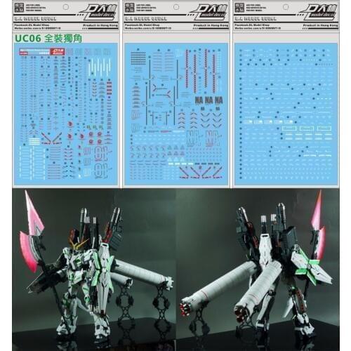 D.L high quality Decal water paste For Bandai MG 1/100 RX-0 Full Armor Unicorn Gundam DL021