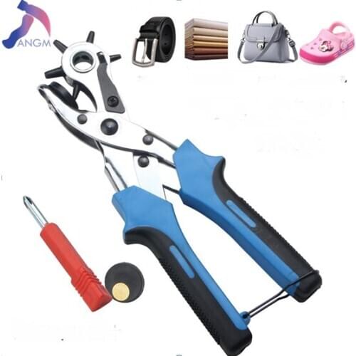Leathercraft Punching for Leather Hole Punch for Belts Stitching Plier Perforator Eyelet Piercer Leather Craft Tools