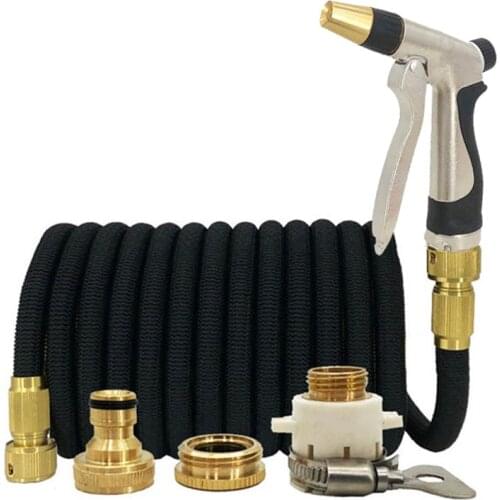 Hot Sale Water Gun Watering Hose Garden Hose Adjustable Nozzle EU High Pressure Strong Water Pipe Laundry Garden Watering System