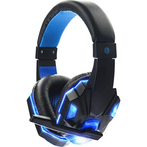 Gaming Headset Stereo Headphone with Noise-cancelling Microphone for PC Computer Phone JR Deals