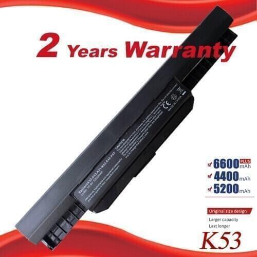 K53u Laptop Battery For Asus A32 K53 A42-K53 A31-K53 A41-K53 A43 A53 K43 K53 K53S X43 X44 X53 X54 X84 X53SV X53U X53B X54H