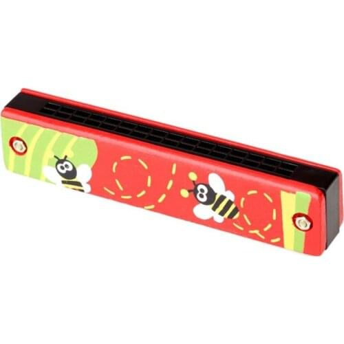 Colorful Harmonica 16 Holes Tremolo Harmonica Children Musical Instrument Educational Toy Gift for Kids