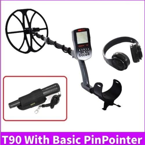 Gold Hunter T90 waterproof gold metal detector with wireless headphone and 12" Double-D Coil