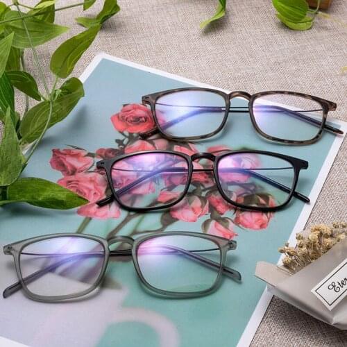 2021 New Classic Vintage Glasses Frame Square Lens Flat Myopia Optical Mirror Simple Women/Men Glasses Frame