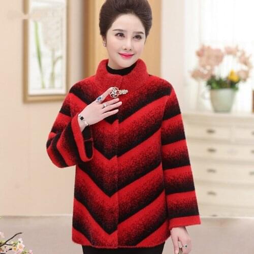 2021 new temperament spring and autumn dress noble and western style mink velvet outer womens jacket