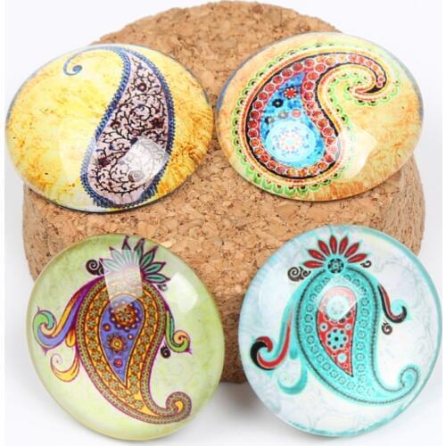 Onwear mix color flower photo round dome glass cabochon 20mm 12mm 25mm 14mm diy bracelet earring findings