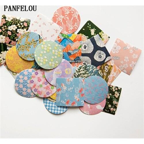 PANFELOU 1bag=40PCS little flowers The sealing paste adhesive paper stickers Hand account Scrapbooking DIY Album book cards