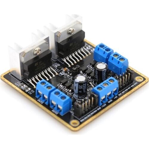 Quad DC double H-bridge DC stepper motor driver controller board module L298N L-298N motor driver