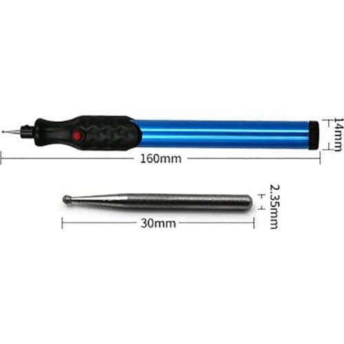 1 Set Glass Metal Wood Carving Pen Mini Electric Grinder DIY Portable Aluminum Engraving Pen Machine Graver Tools