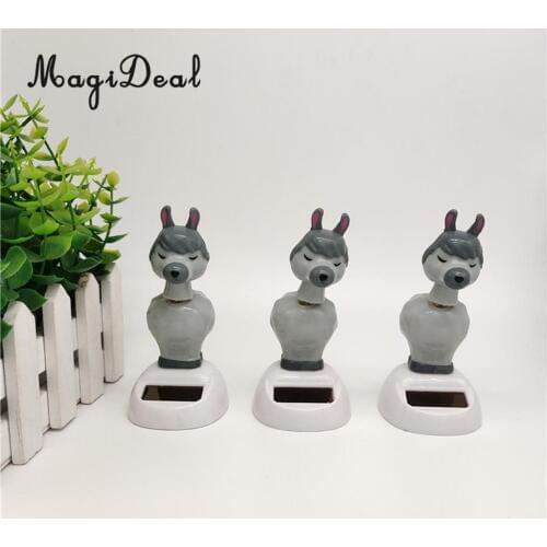 Dancing Alpaca Figure Model - Solar Power Model Doll Figurine Statue Kid Educational Science Toy Gift Home Decor