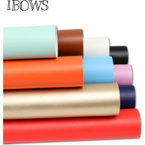 IBOWS 22*30cm Faux Leather Fabric For Sewing Artificial Synthetic Leather Sheet Pu for DIY Bag Shoes Material Hademade Fabric
