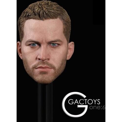 In Stock 1:6 scale GACTOYS GC028 Paul Walker carved head Brian O'Conner carved head model for figurine 12
