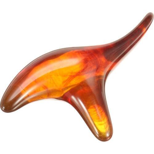 Amber Resin Wax Triangle Foot Massage GuaSha Scarping Tool Feet Relaxing Acupuncture Shiatsu Foot Care Health Care Tool