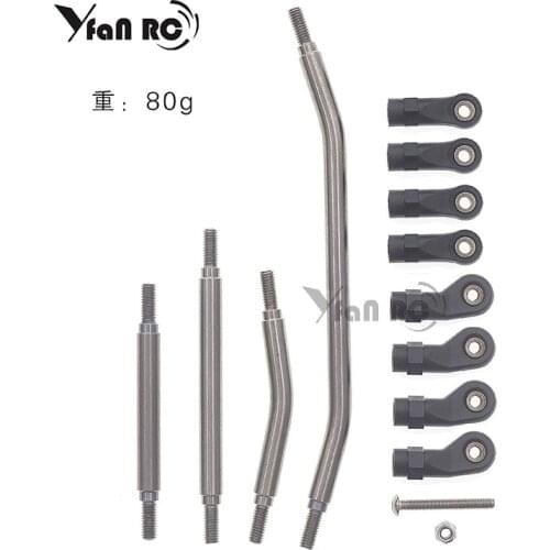 Yfan rc 1 Set of M4 steering linkage kit with ball joint for RedCat gen8 (6mm stainless steel)