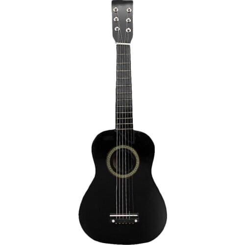 23 Inch Small Mini Guitar Basswood 6 Strings Acoustic Guitar with Pick Strings Accessory for Beginner Children Kids Gift
