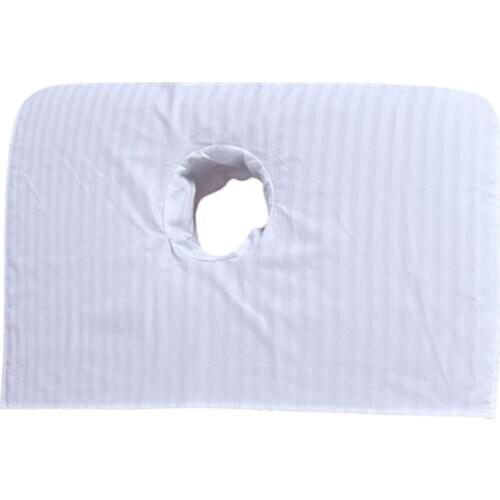 50x70cm Sectional Massage Table Cover for Beauty Salon Cosmetic Shampoo -Face Hole Towelling Sheet