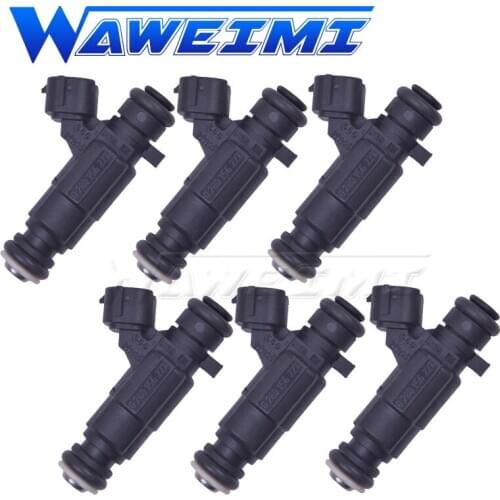 WAWEIMI 6 Pieces Hot Genuine Fuel Injector OE 02800156227 2005 - 2016 Bentley Continental Coupe Flying Spur 6.0L