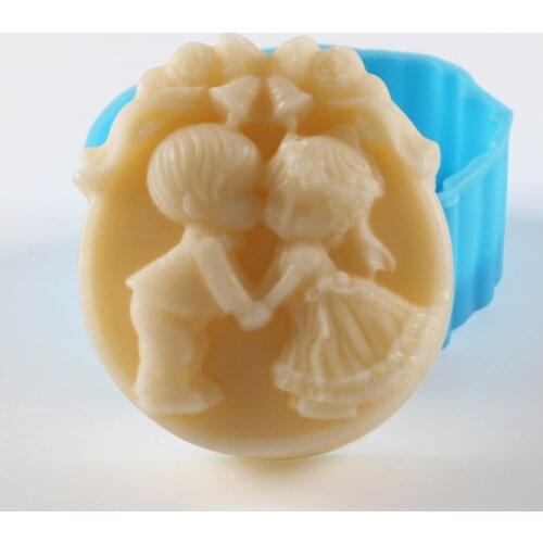 Angel Silicone Soap DIY Mold Polymer Clay Craft Art 3D Round Bell Handmade Soap Candle Mould